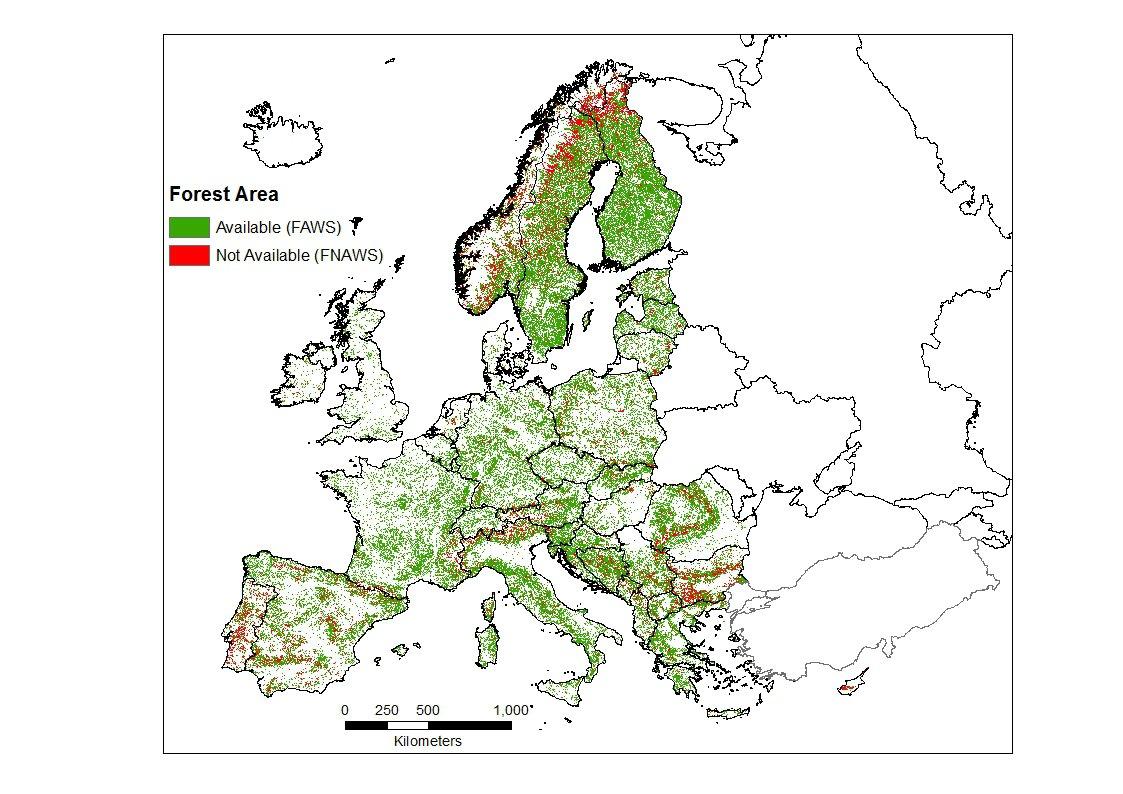A map of europe with green areas
AI-generated content may be incorrect.